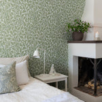 Midbec Oak Tree William Morris behang voor de neutrale kinderkamer babykamer groen 82028