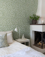 Midbec Oak Tree William Morris behang voor de neutrale kinderkamer babykamer groen 82028