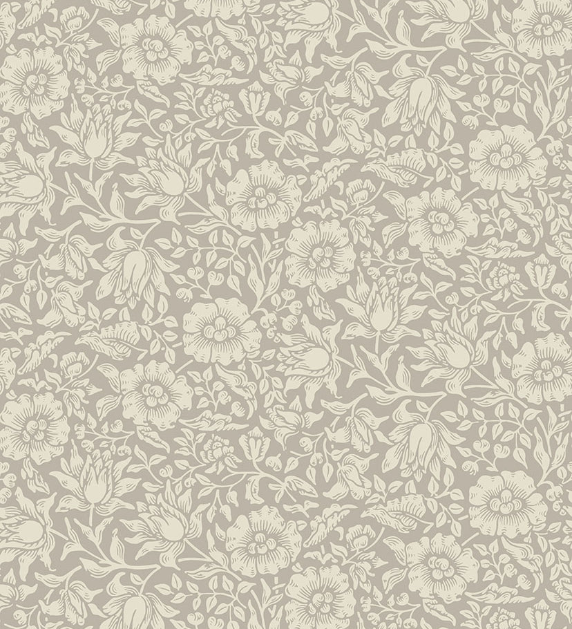 Midbec Mallow bloemenbehang meisjeskamer babykamer en tienerkamer vergrijsd beige 82038