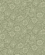 Midbec Mallow bloemenbehang meisjeskamer babykamer en tienerkamer vergrijsd groen 82041