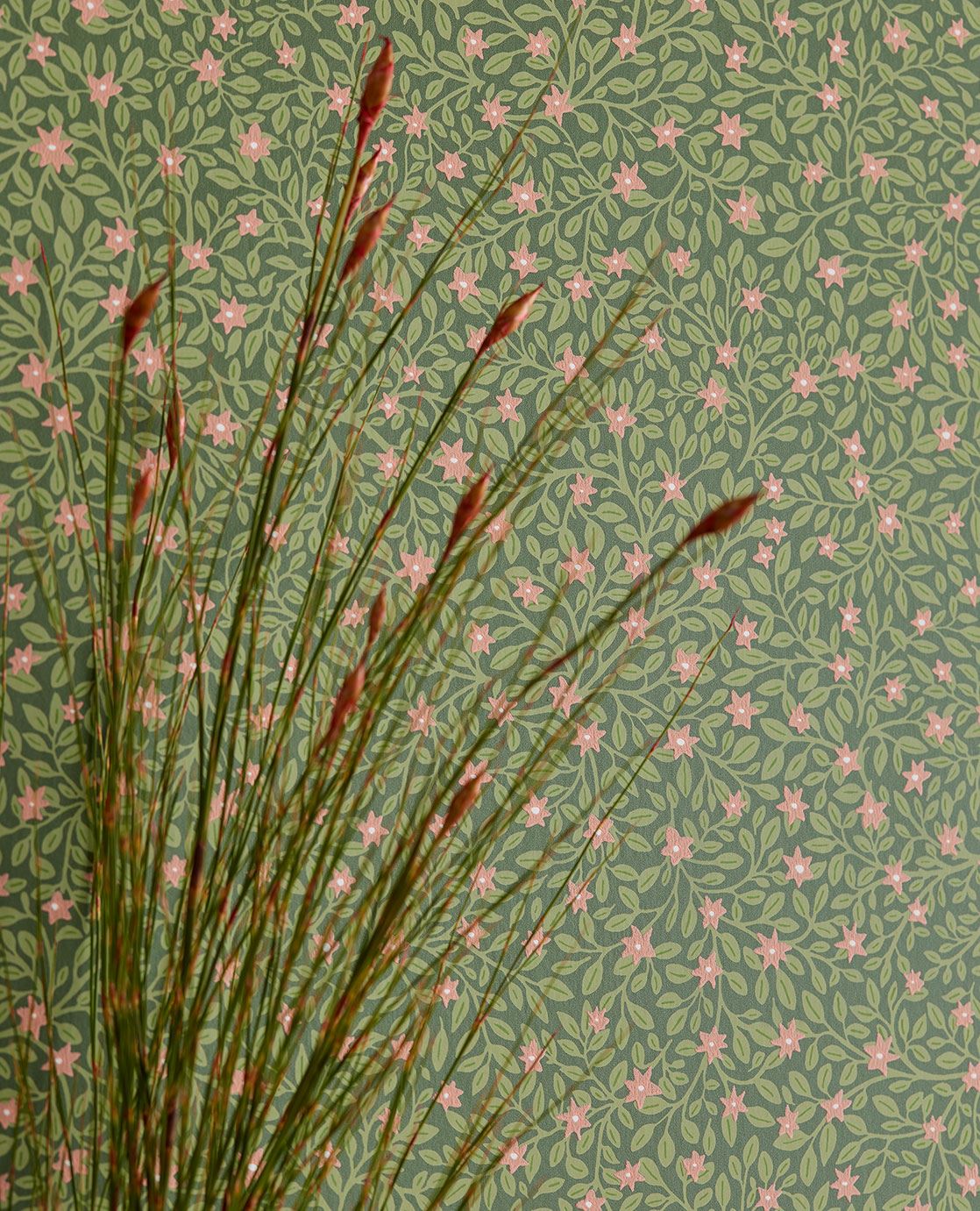 Eijffinger Wallpaper Posy Flowers 316055 - Dark green