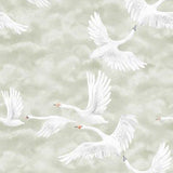 Clouds Swans mural van Borastapeter zwanen behang voor meisjeskamer en babykamer 9414W
