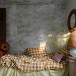 Clouds Swans mural van Borastapeter zwanen behang voor meisjeskamer en babykamer 9414W