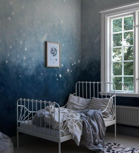 Borastapeter ruimte behang voor de kinderkamer heelal gradient painting sky