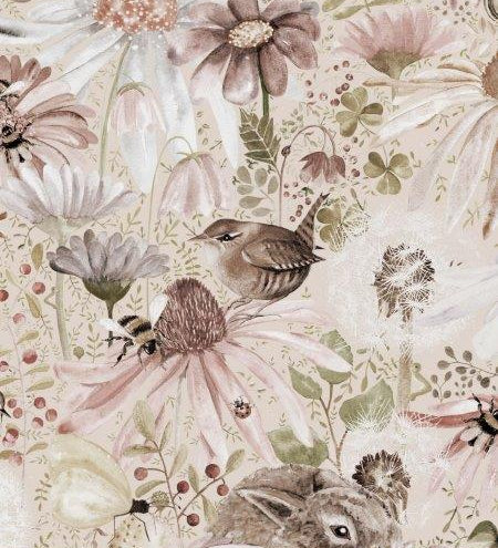 Meadow mural van Borastapeter bloemen behang voor meisjeskamer en babykamer 9434W