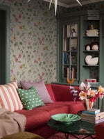 My Feldt Trädgårdskrasse borastapeter mural bloemen meisjeskamer en babykamer 9577w beige