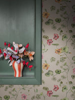 My Feldt Trädgårdskrasse borastapeter mural bloemen meisjeskamer en babykamer 9577w beige