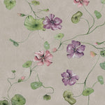 My Feldt Violetta borastapeter bloemen mural voor meisjeskamer en babykamer 9578W 