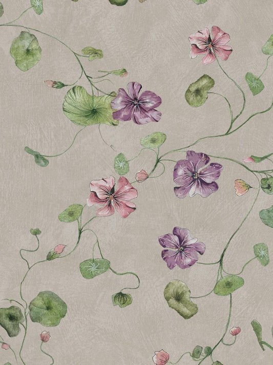 My Feldt Violetta borastapeter bloemen mural voor meisjeskamer en babykamer 9578W 