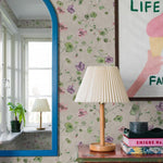 My Feldt Violetta borastapeter bloemen mural voor meisjeskamer en babykamer 9578W 