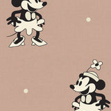 Annet Weelink Vintage cartoon kinderbehang voor meisjeskamer mini mouse terra