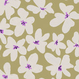 Annet Weelink bloemenbehang voor de meisjeskamer bold flowers groen