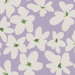 Annet Weelink bloemenbehang voor de meisjeskamer bold flowers lila