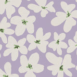 Annet Weelink bloemenbehang voor de meisjeskamer bold flowers lila