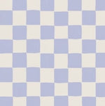 Annet Weelink behang voor de kinderkamer blokken checkers patroon blauw