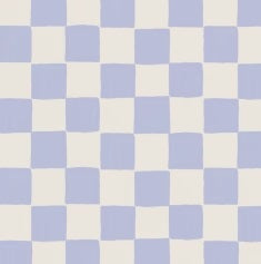 Annet Weelink behang voor de kinderkamer blokken checkers patroon blauw