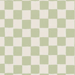 Annet Weelink blokken behang checker check mate groen kinderbehang