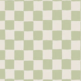 Annet Weelink blokken behang checker check mate groen kinderbehang