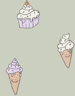 Ice Cream behang voor de kinderkamer annet weelink kids wallpaper groen