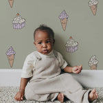 Ice Cream behang voor de kinderkamer annet weelink kids wallpaper groen