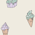 Ice Cream behang voor de kinderkamer annet weelink kids wallpaper off white