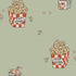 Popcorn behang voor de kinderkamer groen annet weelink