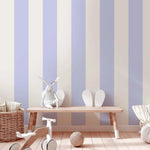 Strepen behang voor de kinderkamer annet weelink wit blauw