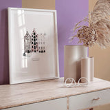 Annet Weelink Wallpaper Adeline Stripe - Beige/Lila