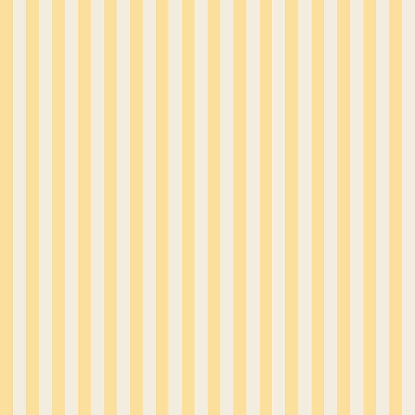 Papr Walls strepen behang voor de babykamer kinderkamer geel botergeel lichtgeel smalle streep