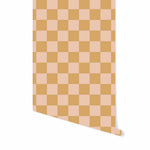 May and Fay Checkers ruiten behang Golden kinderkamer tienerkamer