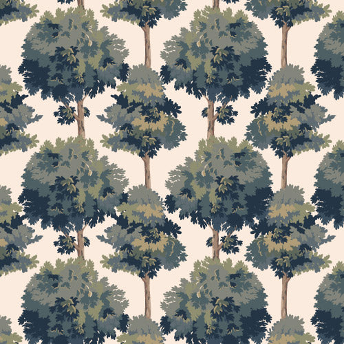 Days of Bloom Wallpaper Tapestry Tree - Green