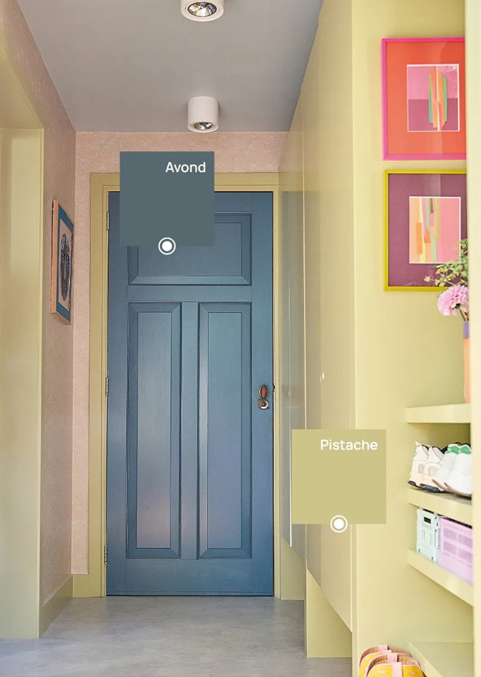 bibelotte verf voor de kinderkamer donkerblauw avond