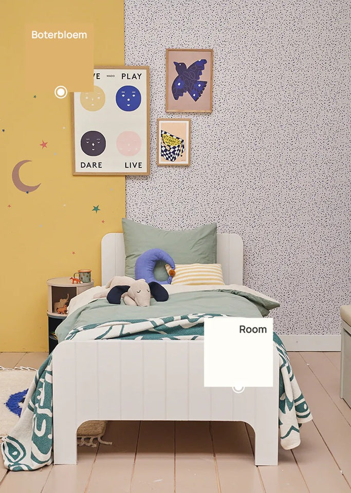 bibelotte verf voor de kinderkamer room wit