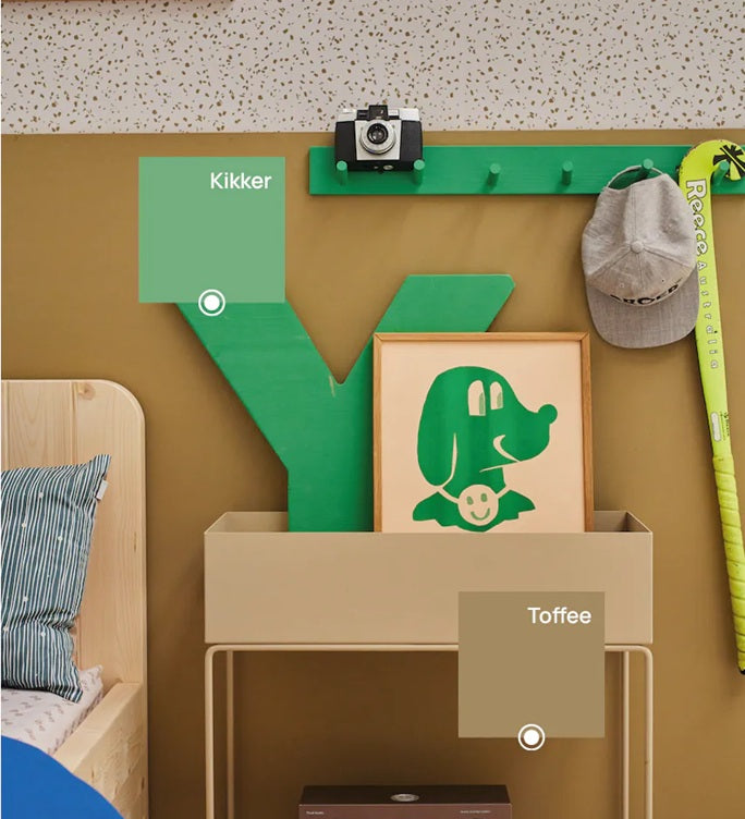 Bibelotte Verf voor de kinderkamer kikker groen