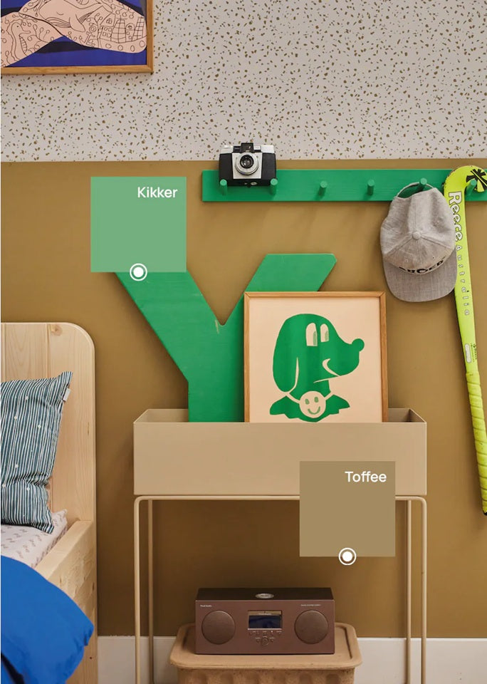 Bibelotte Verf voor de kinderkamer kikker groen