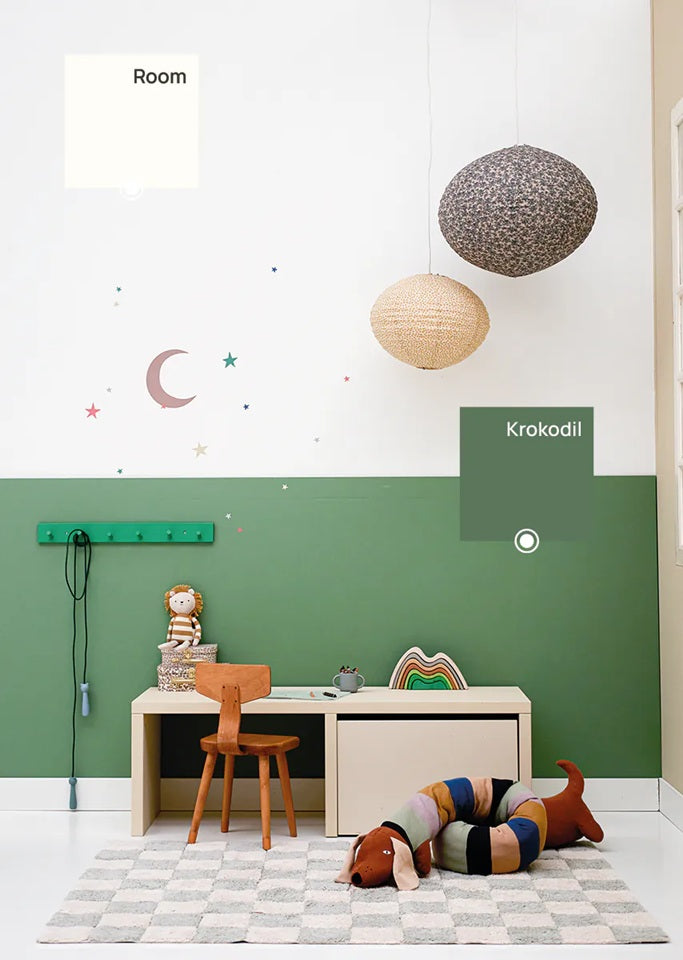 bibelotte verf voor de kinderkamer room wit