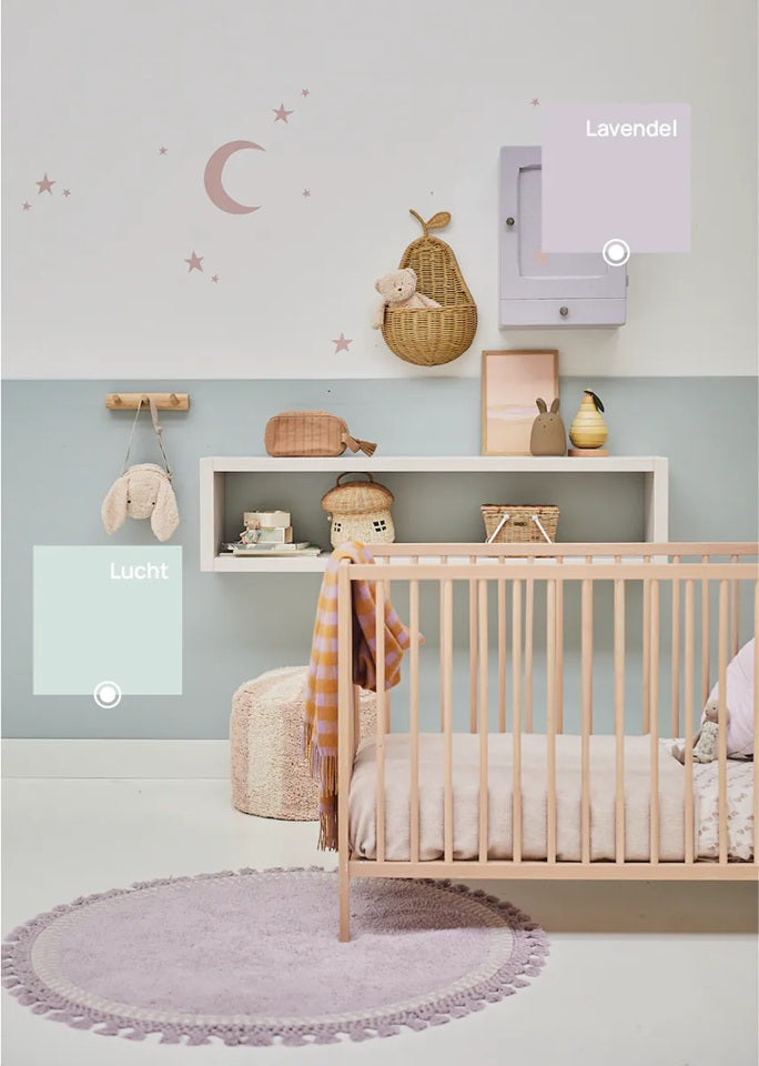 Bibelotte verf voor de kinderkamer lichtblauw lucht