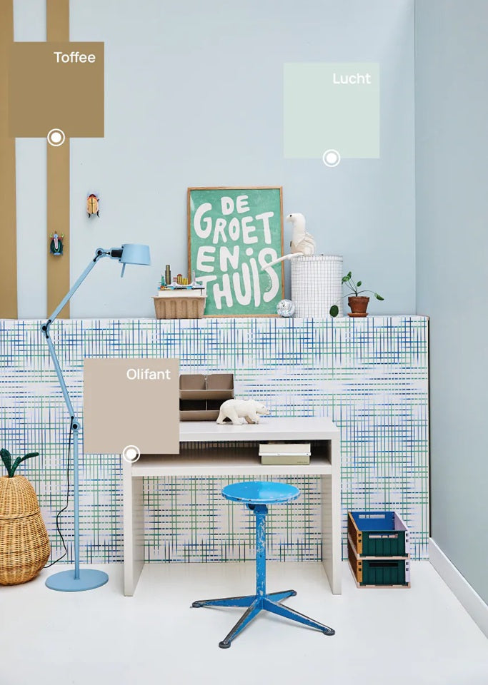 Bibelotte verf voor de kinderkamer lichtblauw lucht