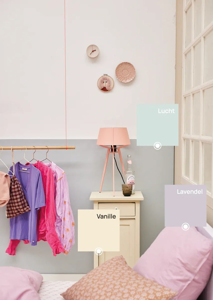 Bibelotte verf voor de kinderkamer lichtblauw lucht