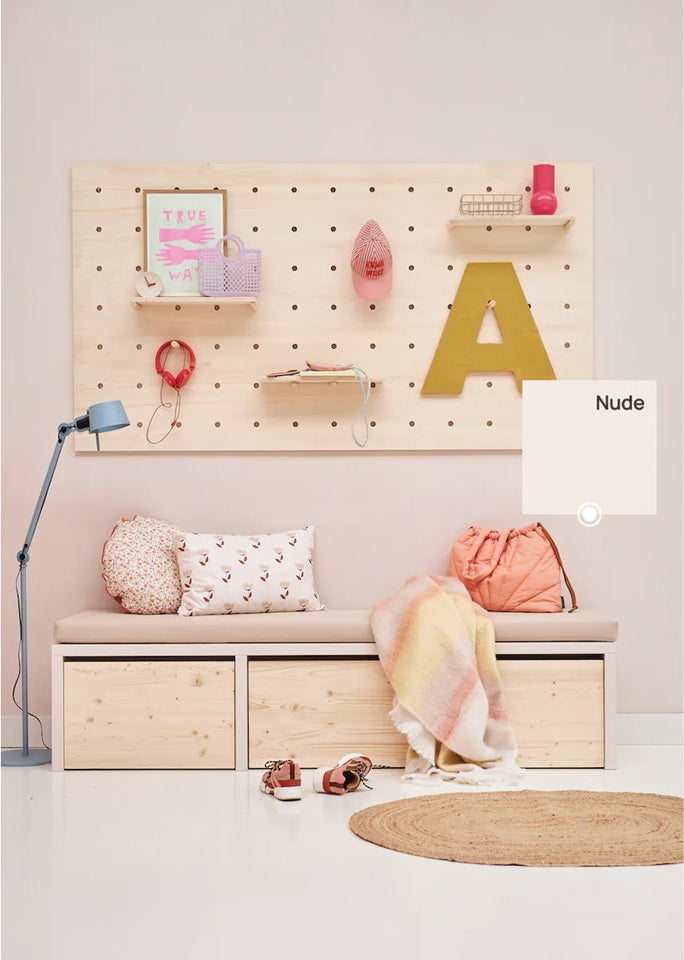 Bibelotte verf voor de kinderkamer poederroze nude