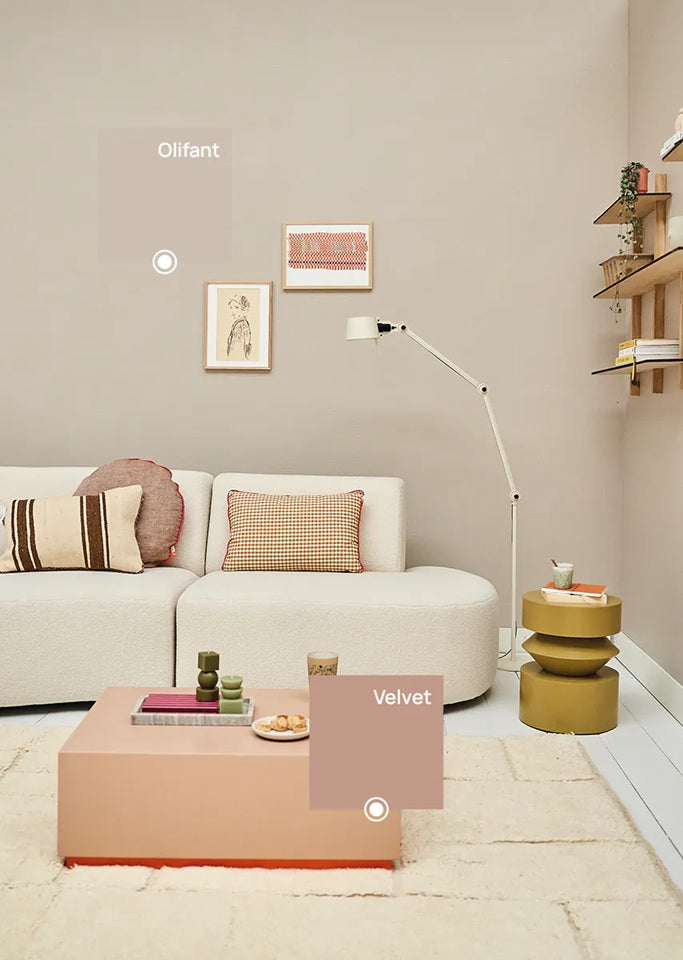 Bibelotte Verf voor de kinderkamer grijs olifant