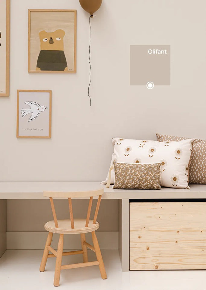 Bibelotte Verf voor de kinderkamer grijs olifant