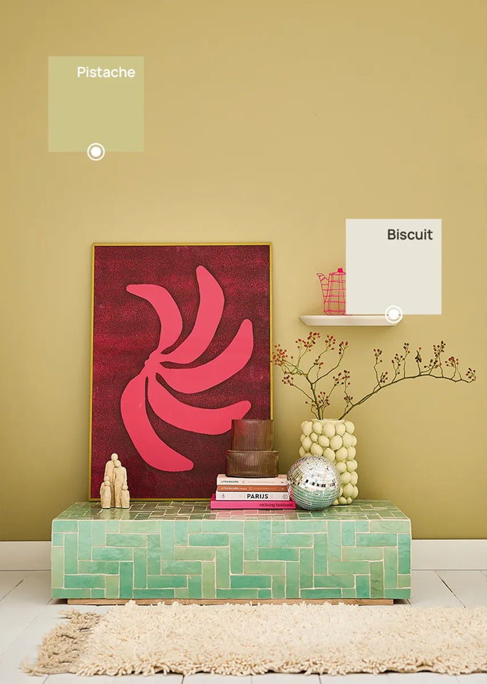 Bibelotte verf pistache groen voor de kinderkamer