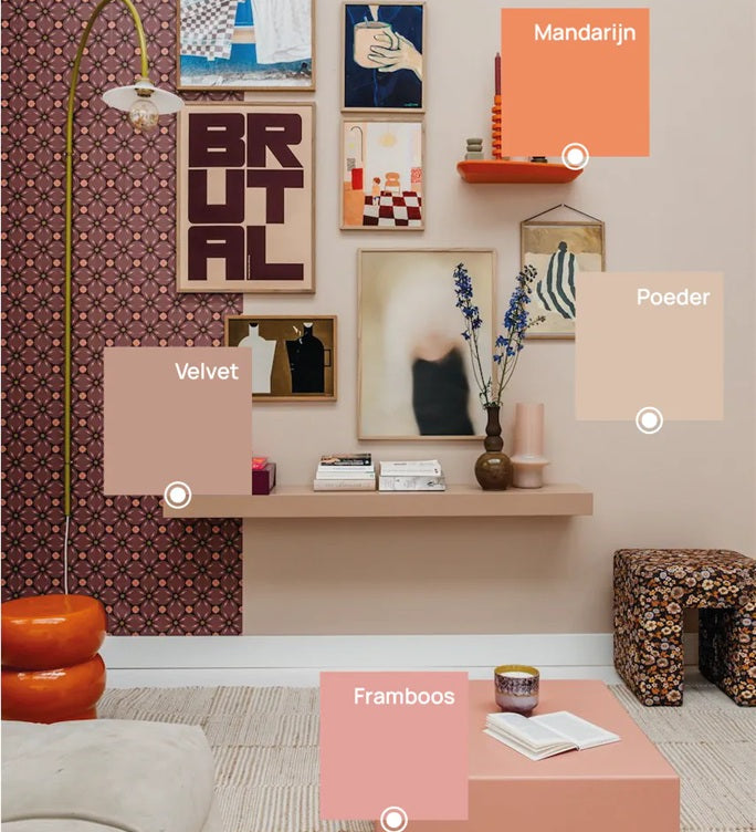 Bibelotte Wallpaper Porto - Purple