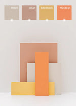 bibelotte verf voor de kinderkamer mandarijn oranje