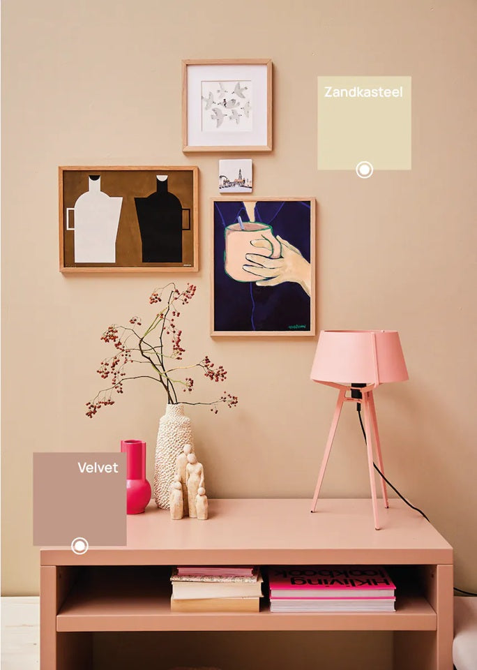 Bibelotte verf voor de kinderkamer velvet taupe 