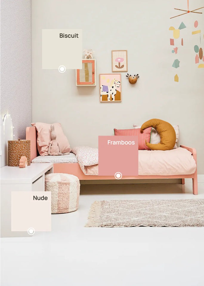 Bibelotte verf voor de kinderkamer beige biscuit