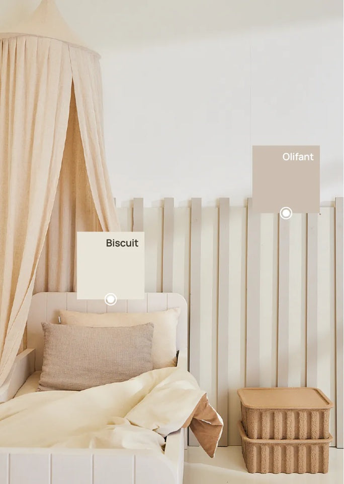 Bibelotte verf voor de kinderkamer beige biscuit