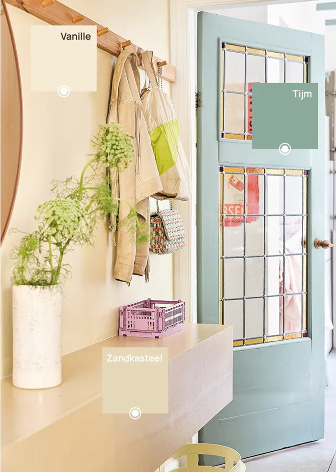 bibelotte verf voor de kinderkamer groen tijm