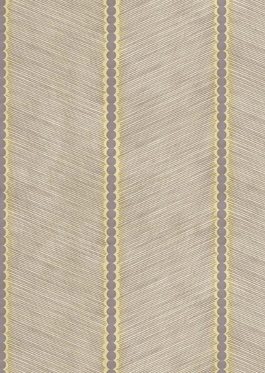 Bibelotte behang voor de kinderkamer Chevron strepen taupe
